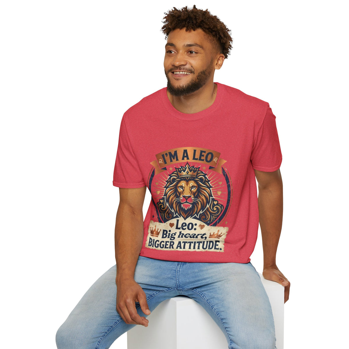 Leo Zodiac T-Shirt — "I’m a Leo: Big Heart, Bigger Attitude"