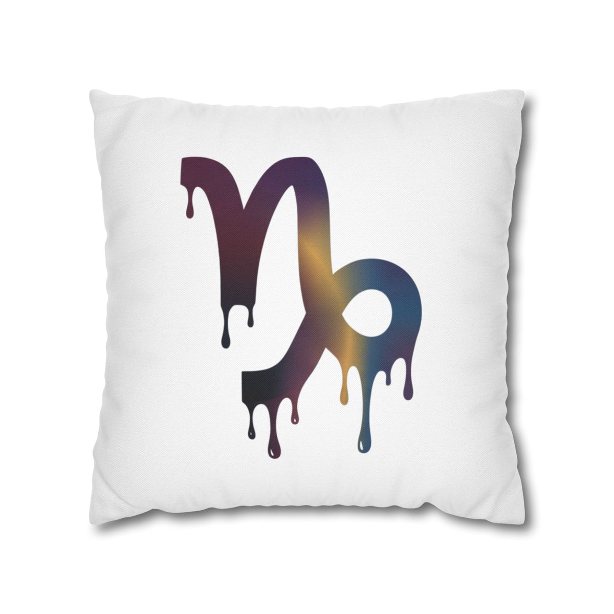 Capricorn Drip Zodiac Pillowcase — Decorative Astrology Accent
