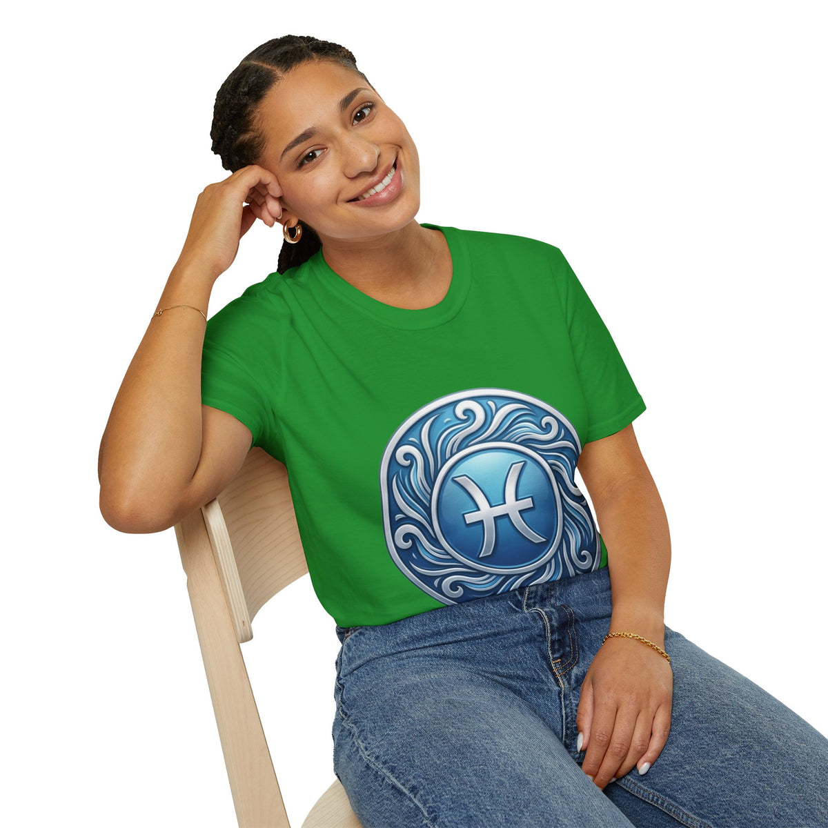 Pisces Zodiac T-Shirt – Blue Water Sign Astrology Tee