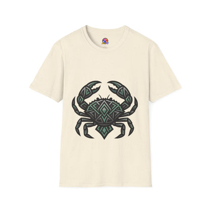 Crab Tribal Graphic T-Shirt — Nautical Beachy Zodiac Style