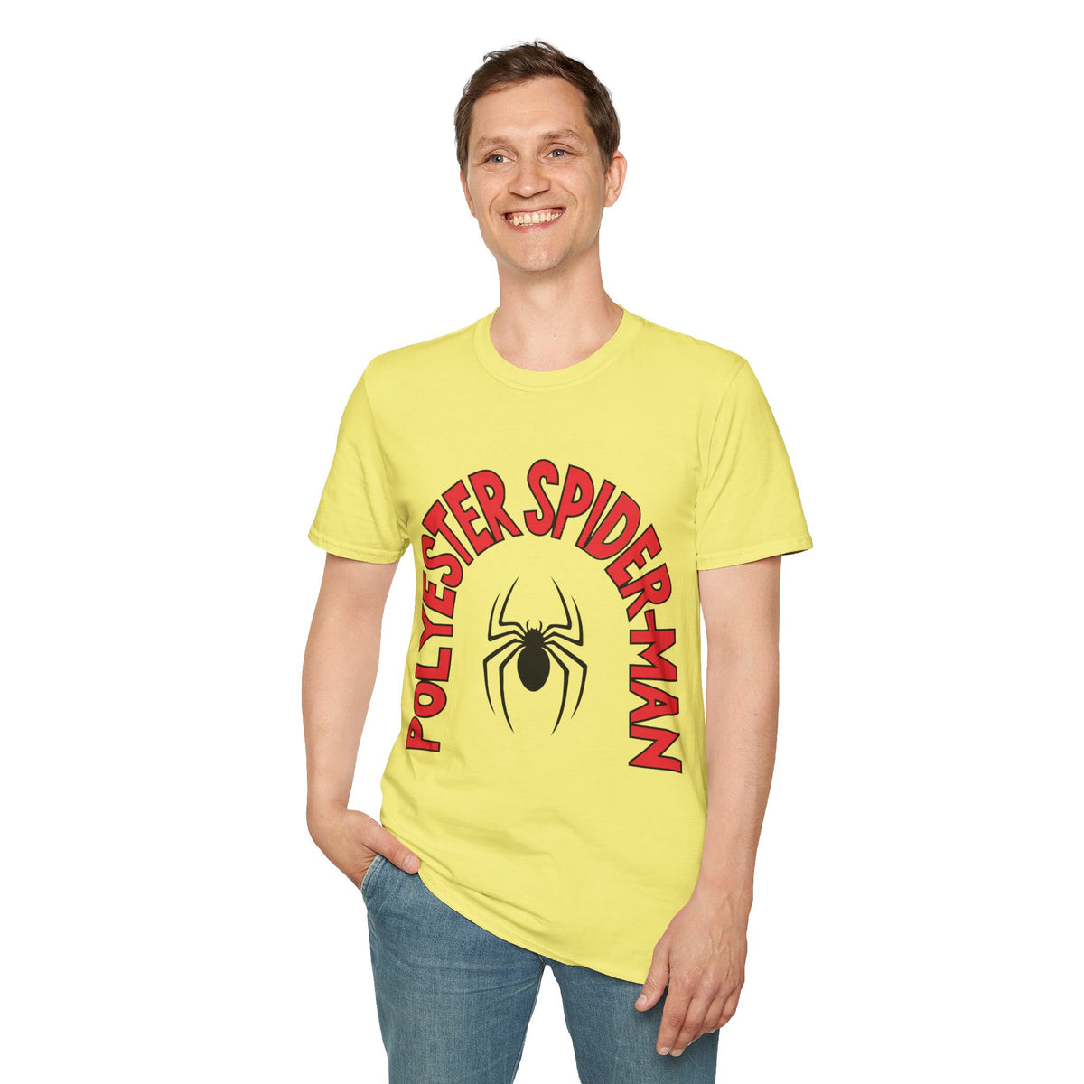 Spider Graphic T-Shirt — "Polyester Spiderman" Retro Spider Logo Tee - Trending Now - August 2026