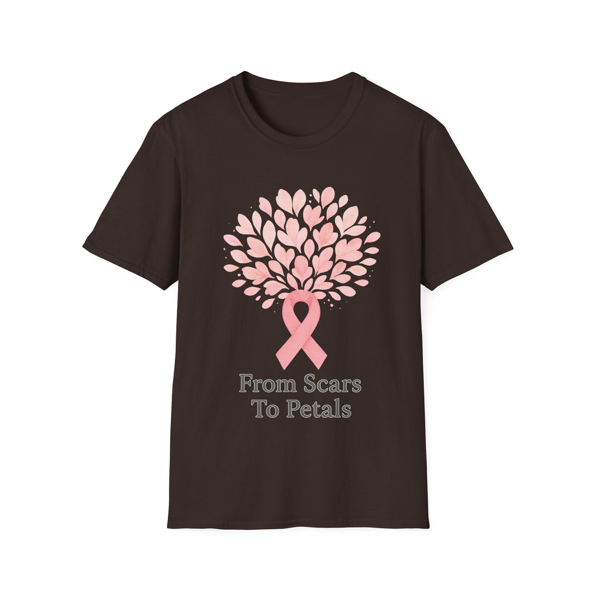 From Scars To Petals Pink Ribbon Tree T-Shirt, Breast Cancer Survivor Gift Tee - Trending Now - September 2026