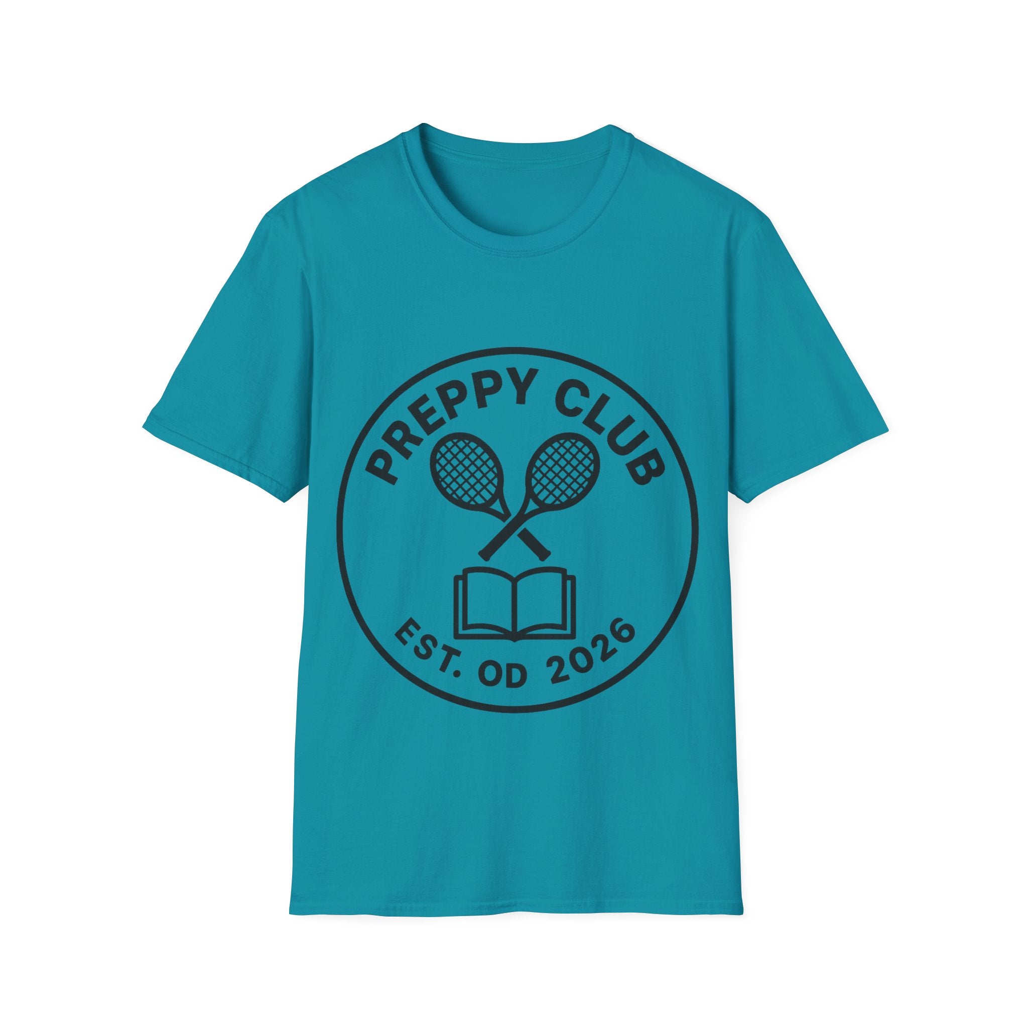 Preppy Club Tennis T‑Shirt — 'Preppy Club' Logo Tee (Est. 2026) - Trending Now - August 2026 Trends - Everyday Sporty T-shirt