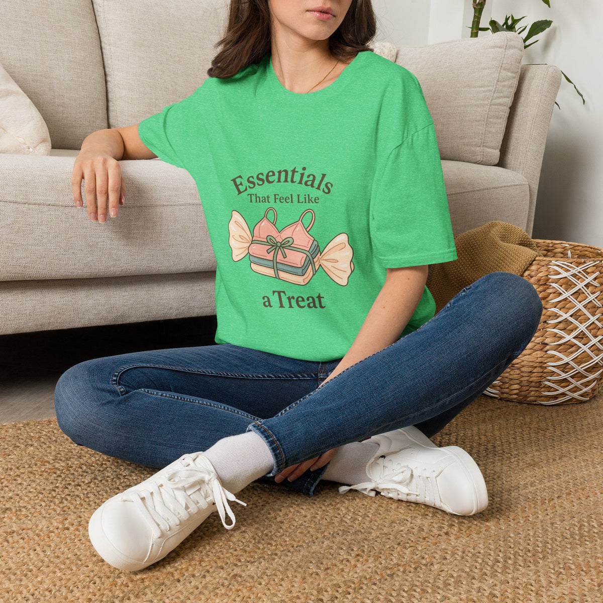 T-Shirt - "Essentials Are Hard To Resist" Candy Graphic Tee - Trending Now - October 2026