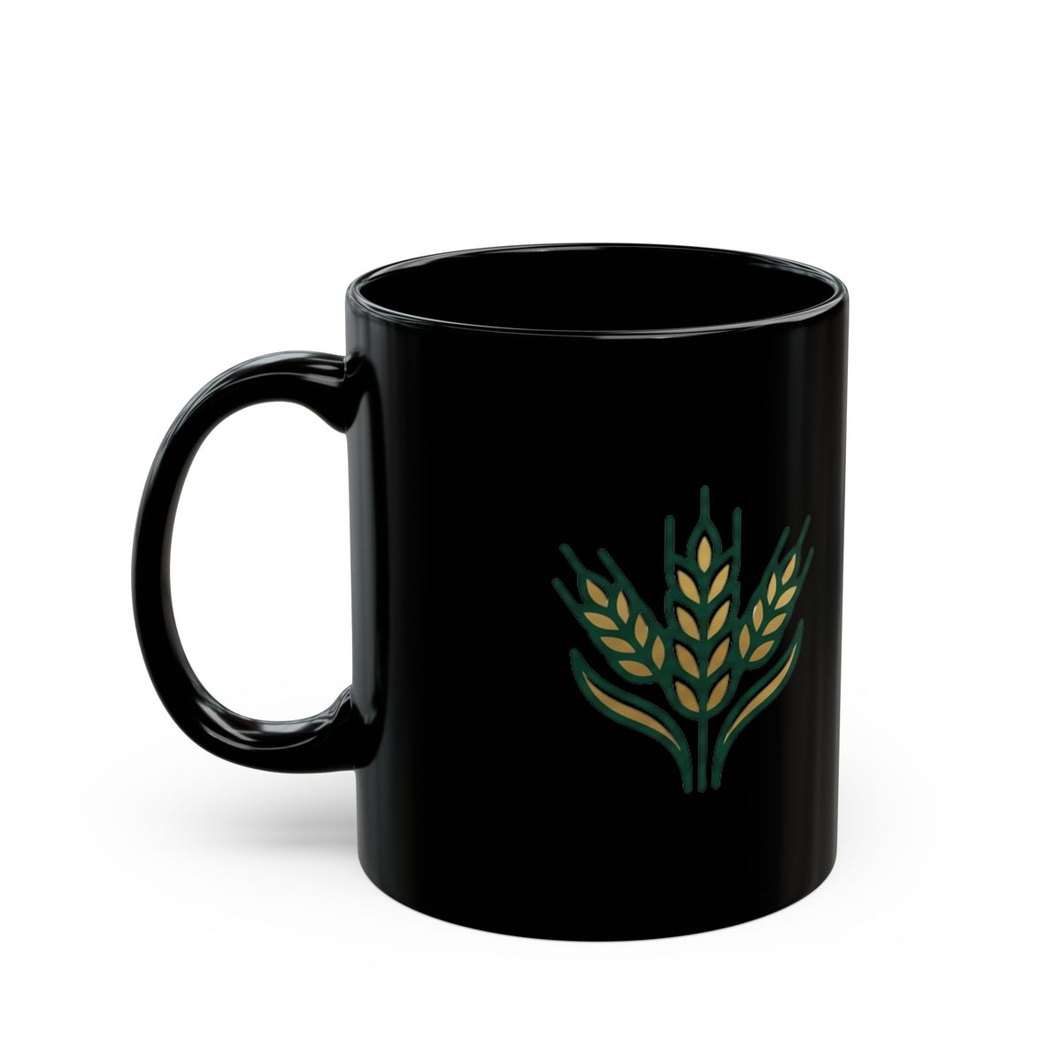 Virgo Zodiac Mug Golden Wheat Black Mug — Rustic Farmhouse Coffee Cup
