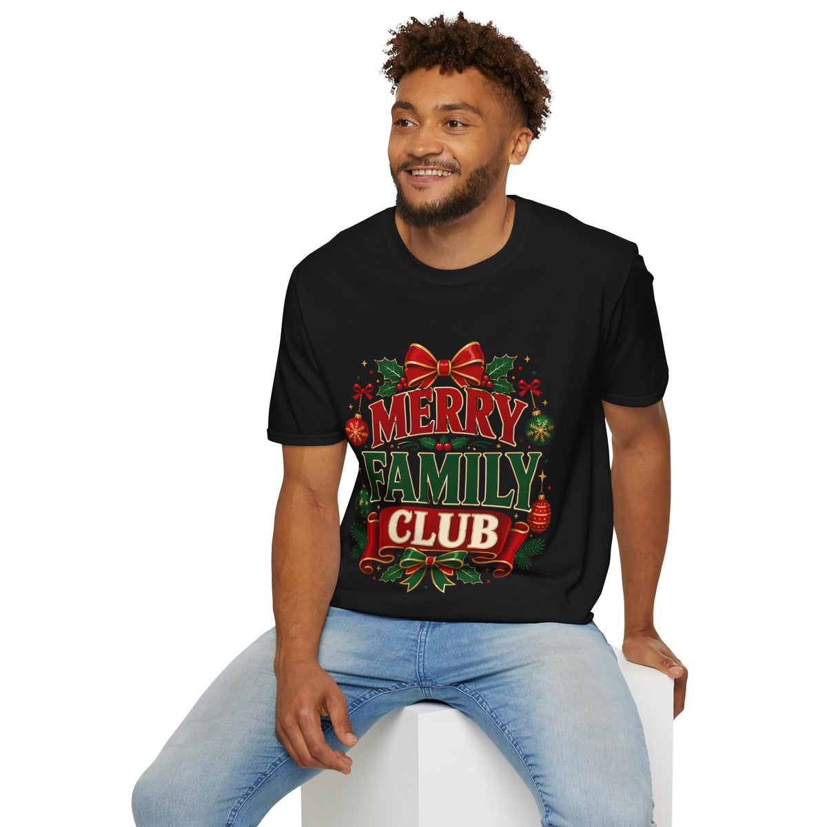 Merry Family Club Christmas T-Shirt