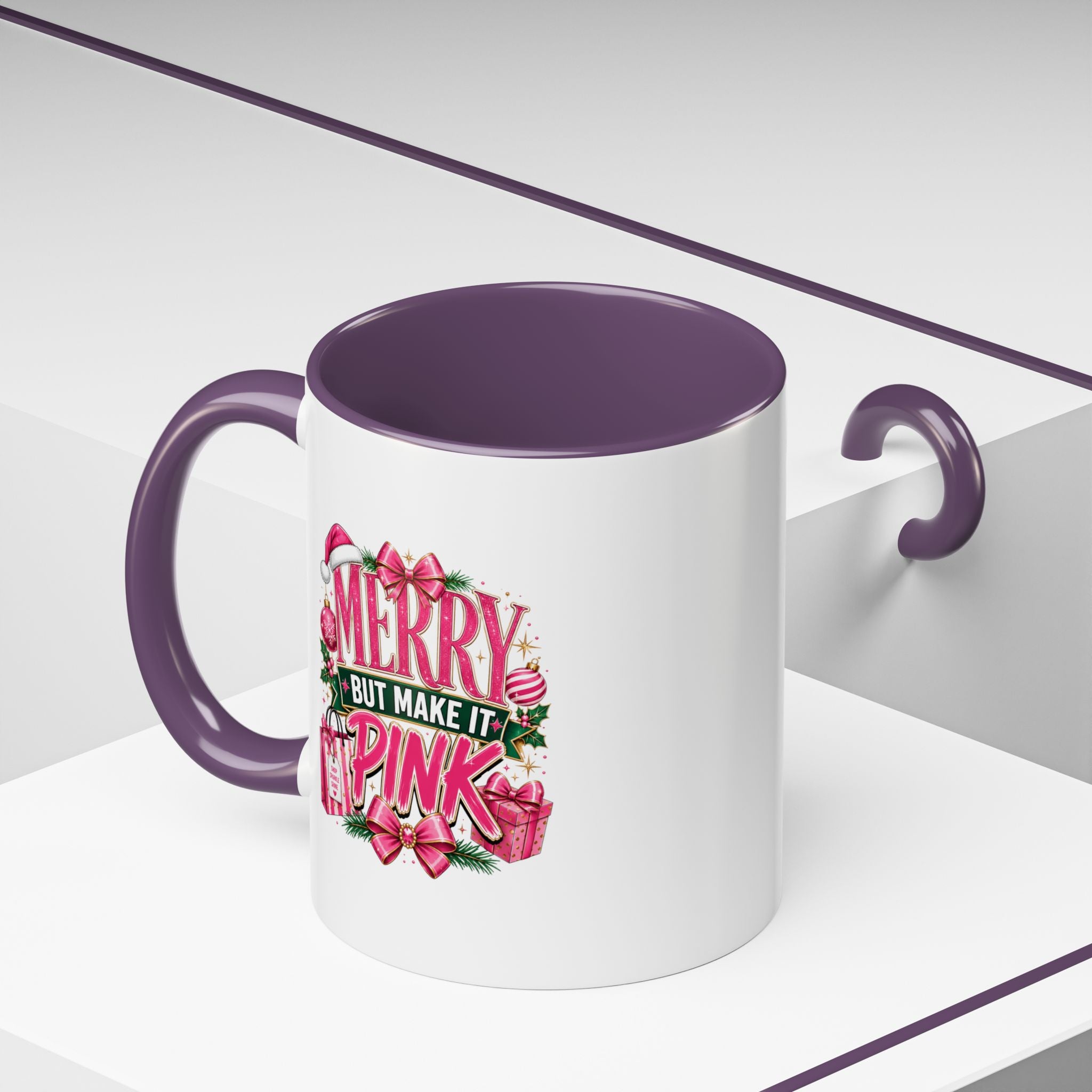 Accent Coffee Mug Merry Pink