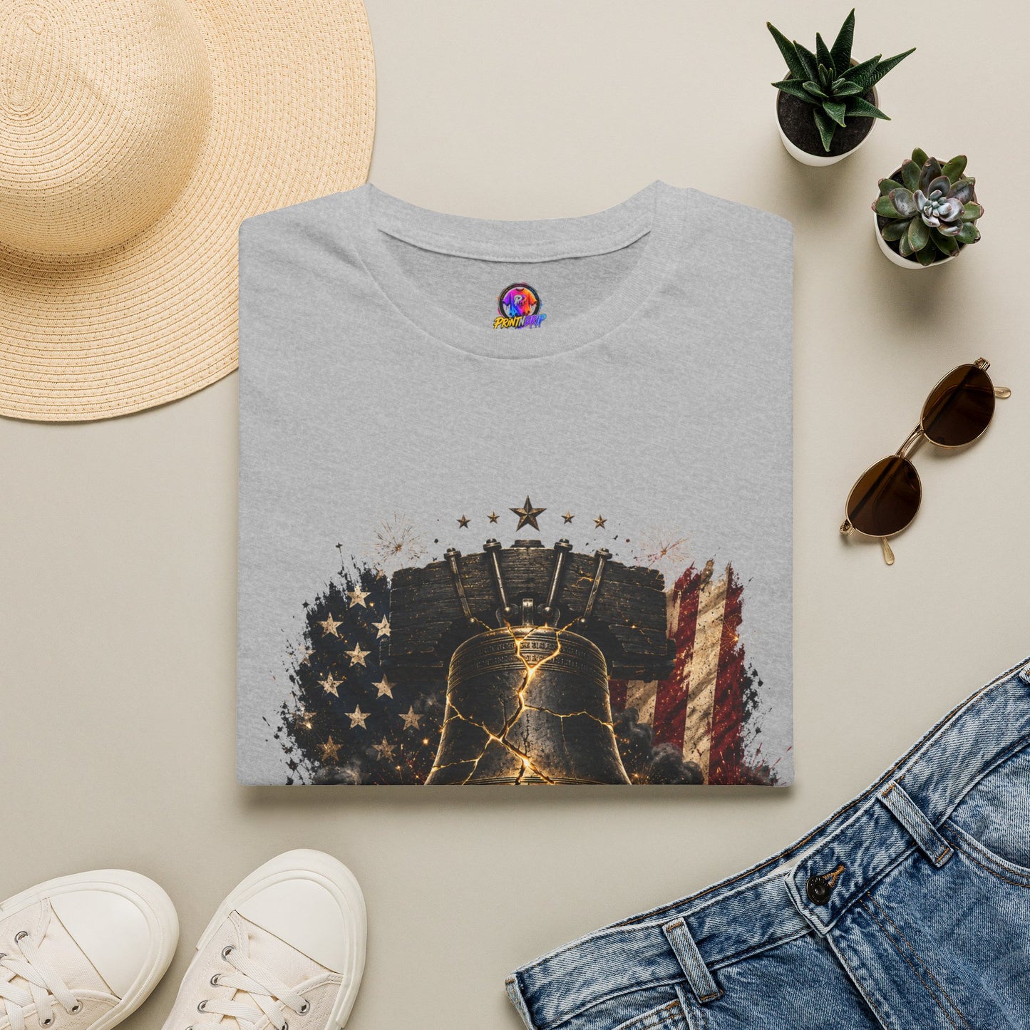 Liberty Has Scars T-Shirt — Vintage Liberty Bell Patriotic Tee