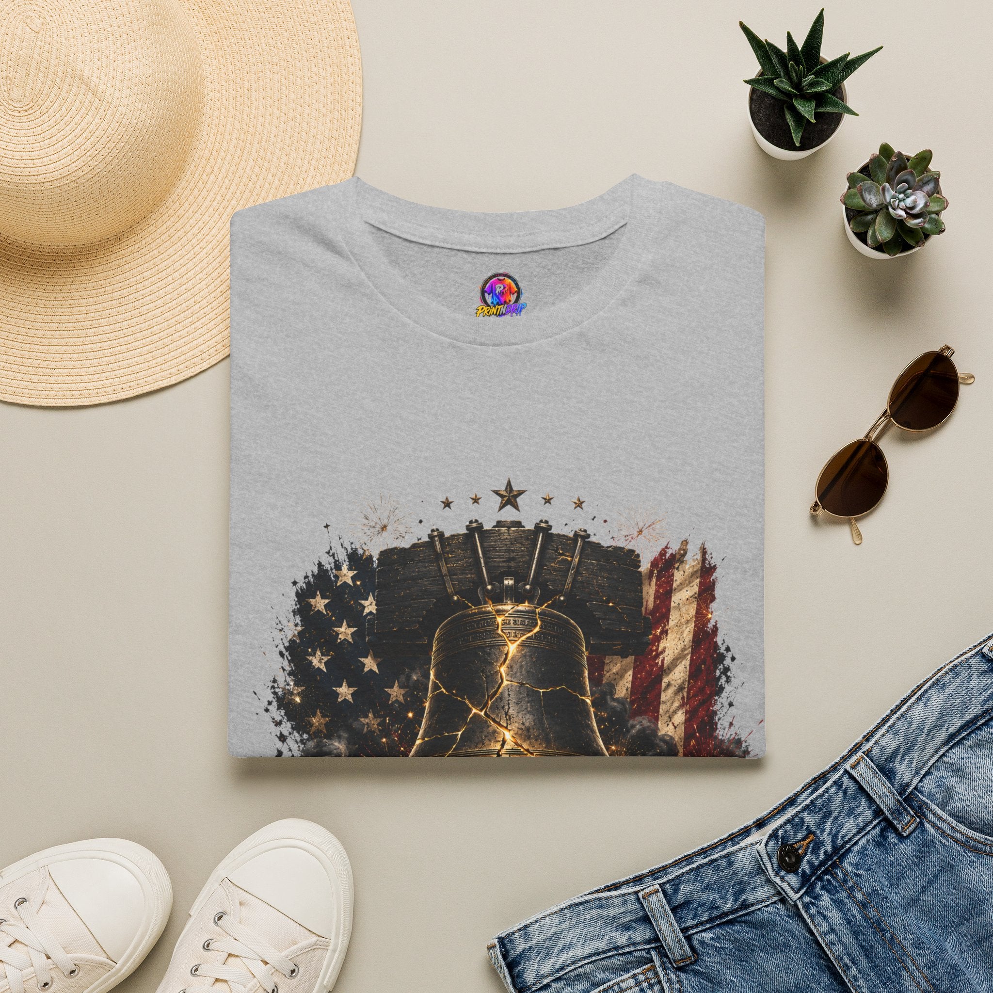 Liberty Has Scars T-Shirt — Vintage Liberty Bell Patriotic Tee