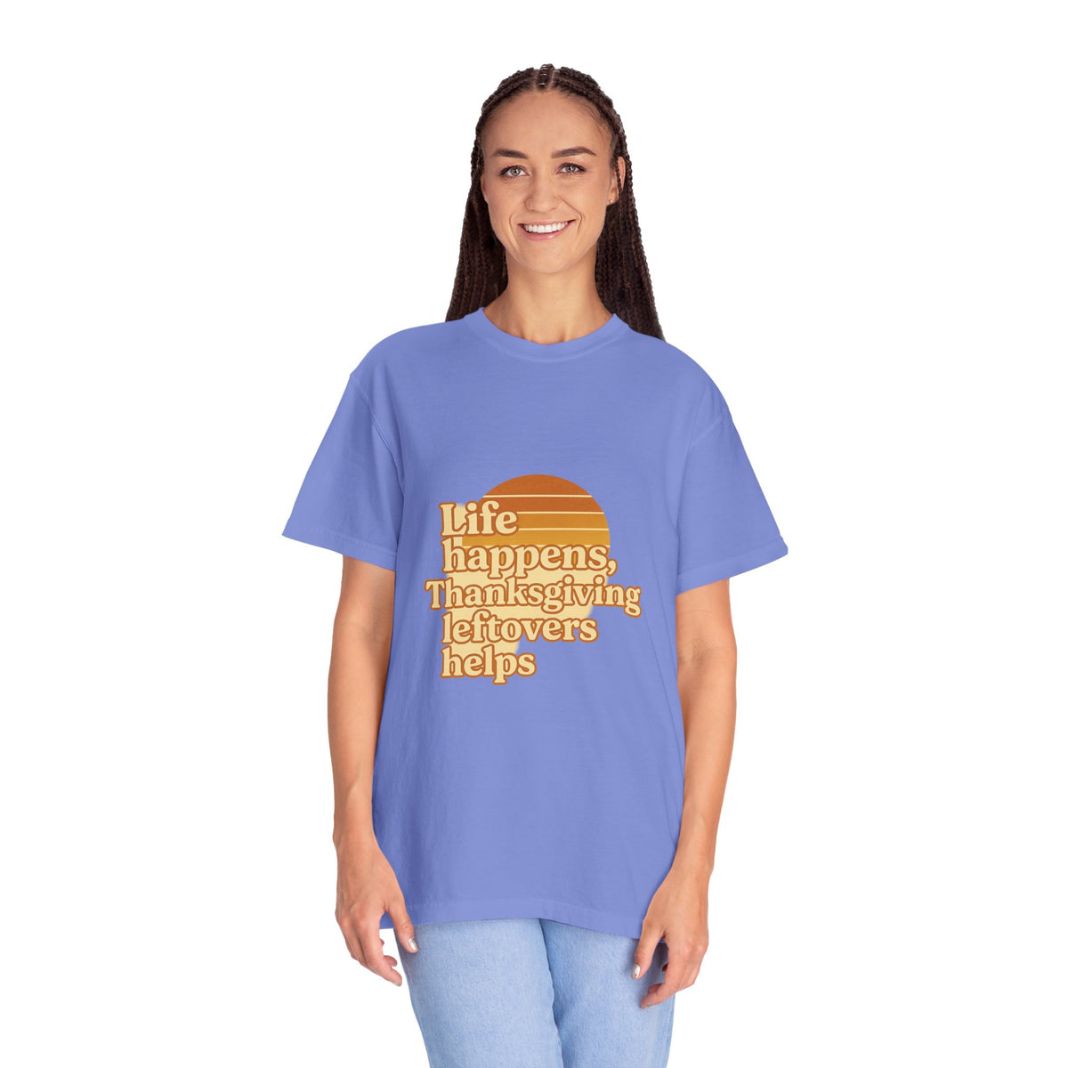 Thanksgiving Leftovers T-Shirt — “Life Happens, Thanksgiving Leftovers Helps” Retro Tee - Trending Now - October 2026