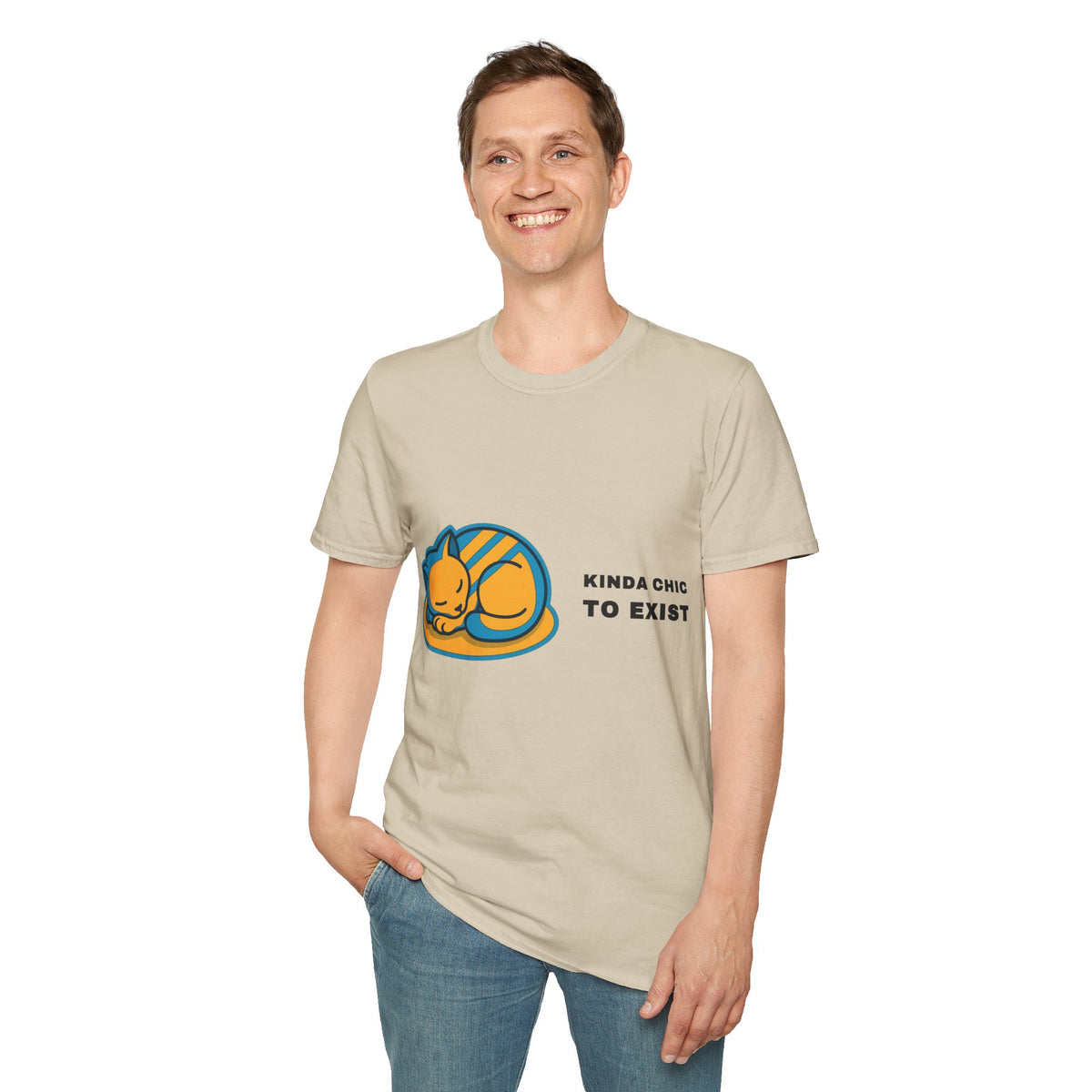 Cat Nap T‑Shirt - 'Kinda Okay To Exist' Cute Sleeping Cat Graphic Tee - Trending Now - September 2026