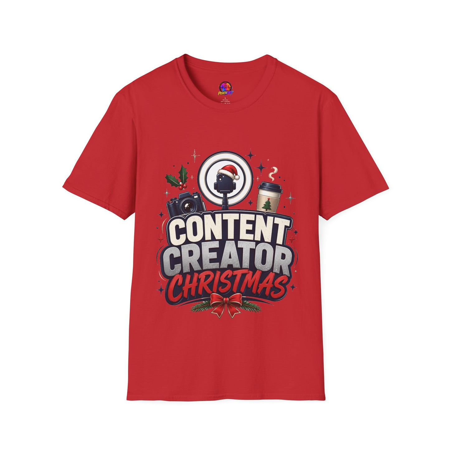 Content Creator Christmas T-Shirt