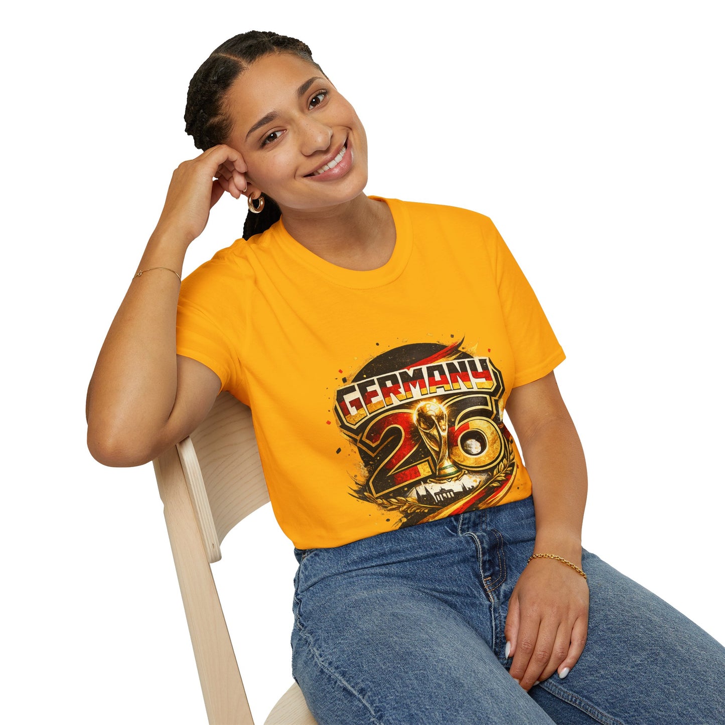 Germany 26 Skull Graphic T‑Shirt — Retro Soccer Fan Tee