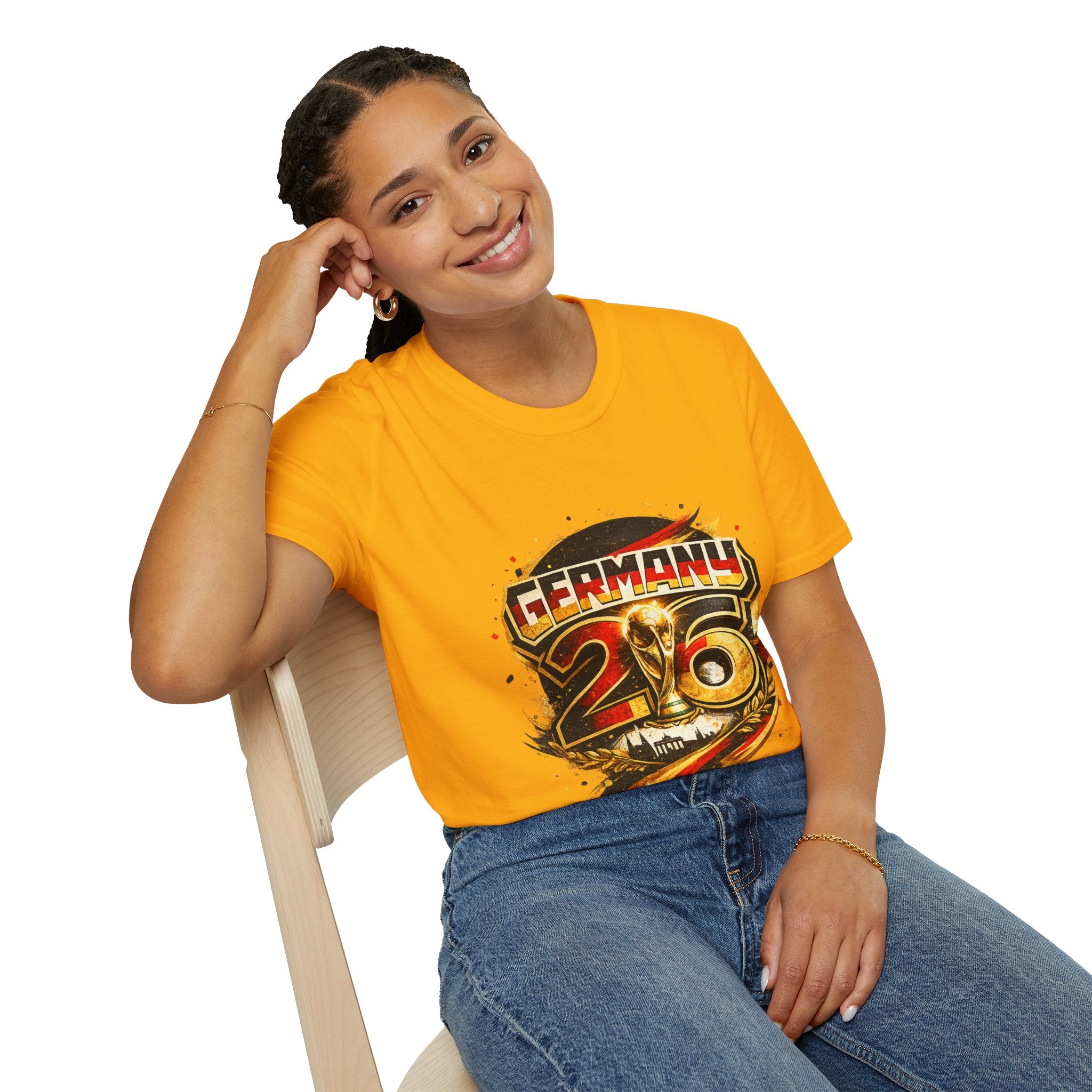 Germany 26 Skull Graphic T‑Shirt — Retro Soccer Fan Tee