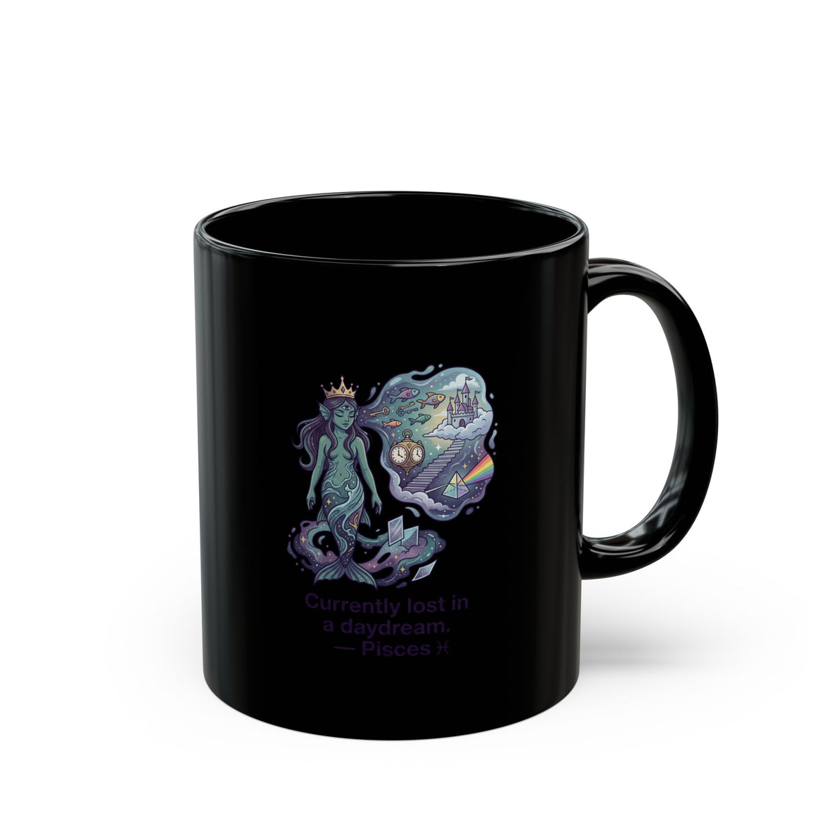 Pisces Zodiac Mug – 'Currently Lost in a Daydream' Astrological Coffee Cup