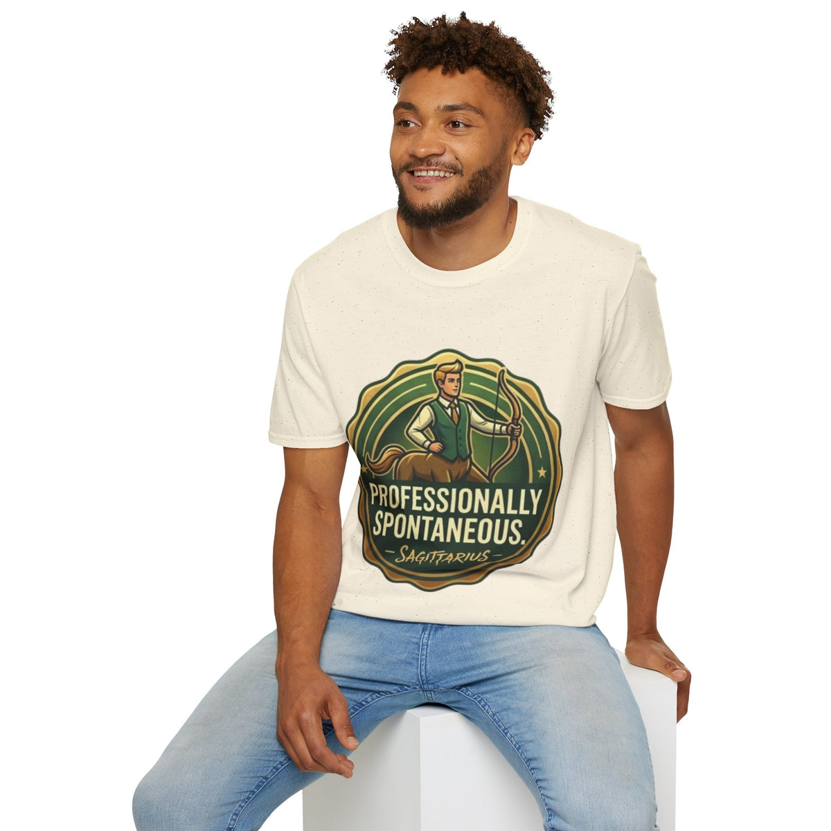 Sagittarius Archer T‑Shirt — "Professionally Spontaneous" Zodiac Tee