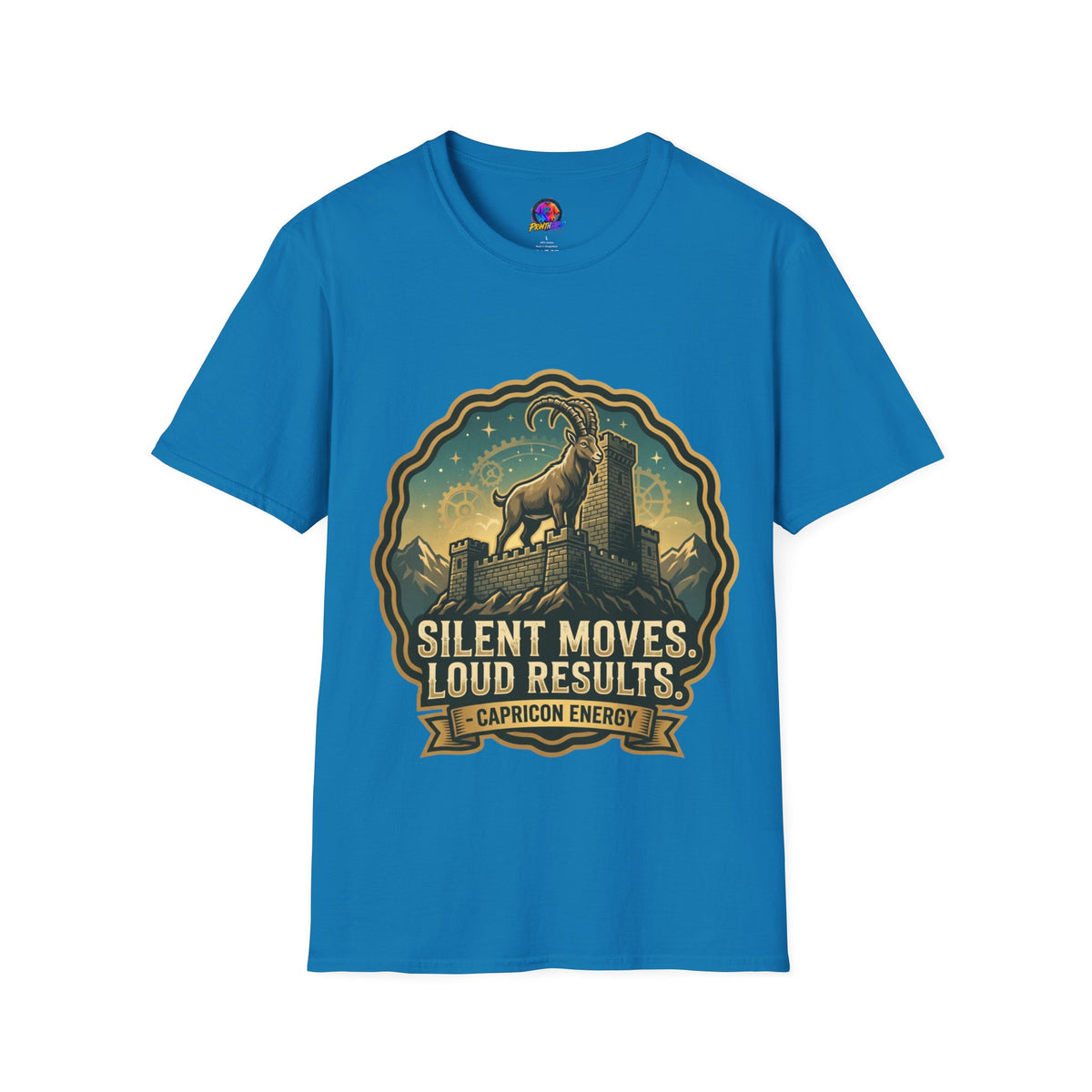 Capricorn Energy T-Shirt — "Silent Moves, Loud Results" Zodiac Tee