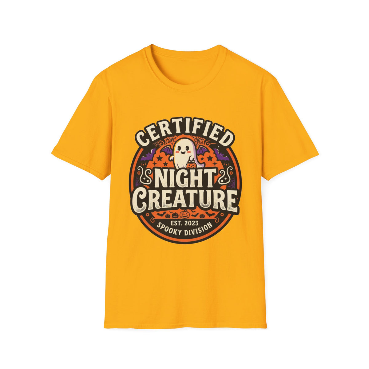 Certified Night Creature T-Shirt – Funny Halloween Bat Lover Tee - Trending Now - August 2026