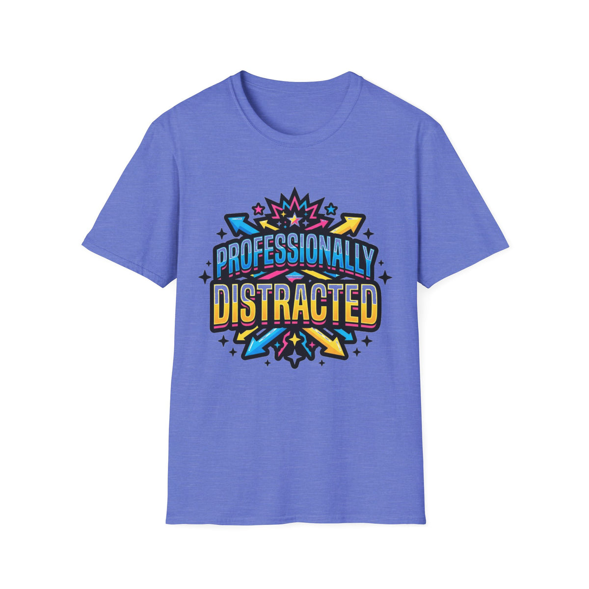 Black T-Shirt with Colorful Carnival 'Unvaccinated' Graphic – Statement Tee for Festivals & Activism - Trending Now - August 2026