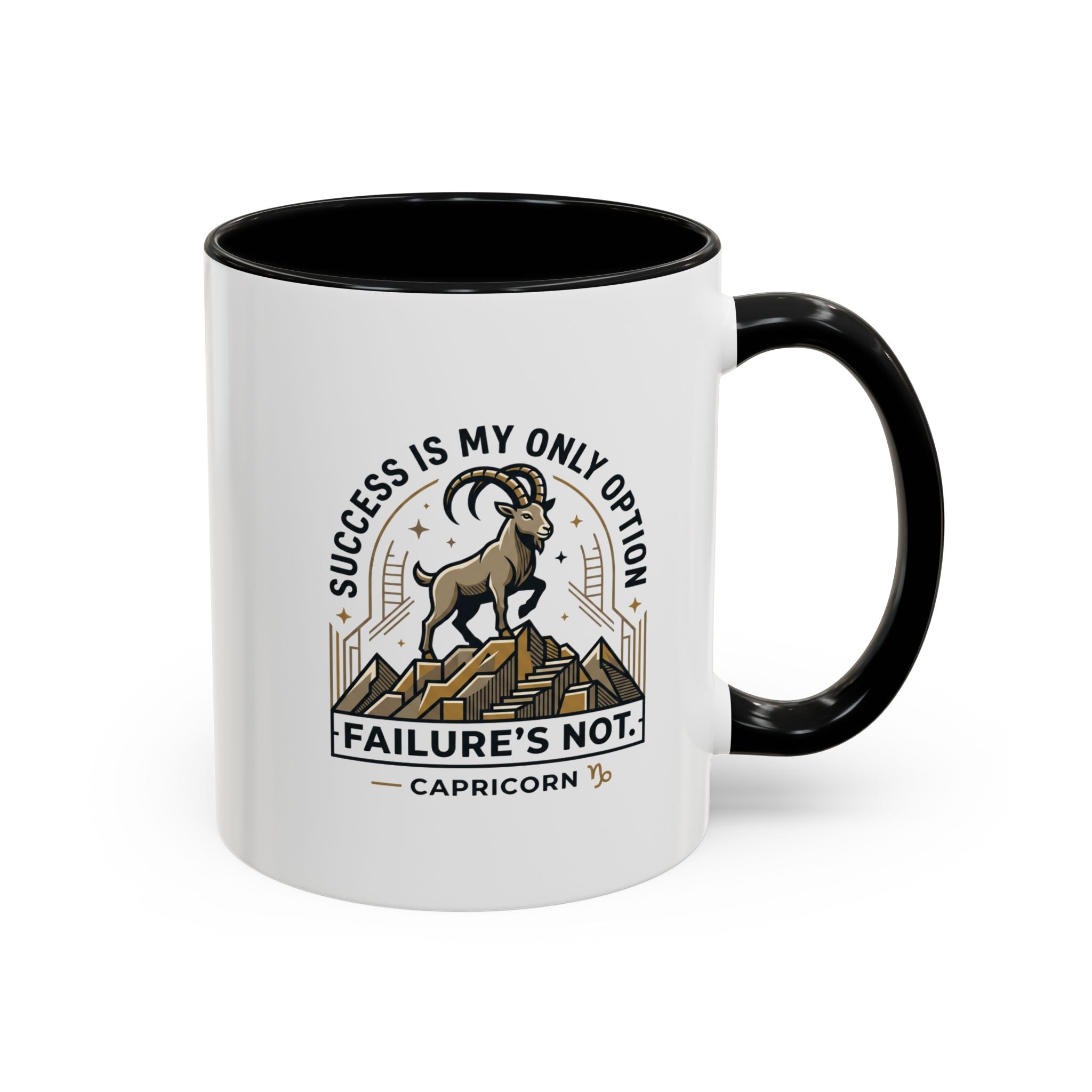 Capricorn Coffee Mug – "Success Is My Only Option, Failure's Not" Zodiac Gift