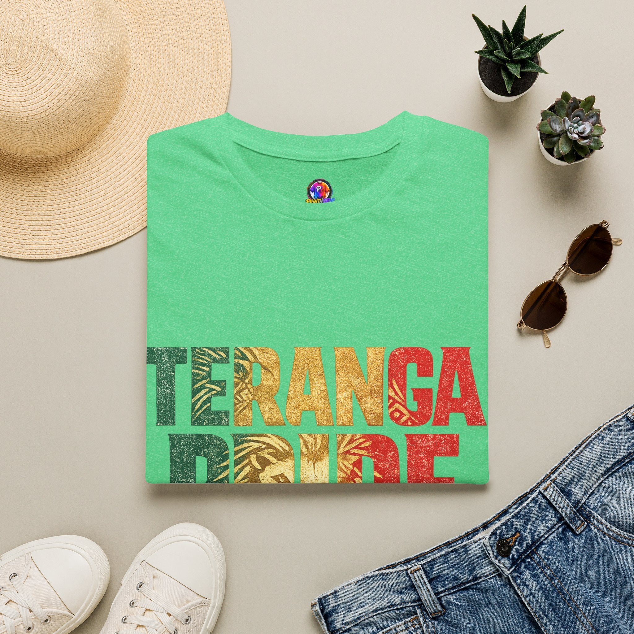 Senegal Teranga Pride T-Shirt — Senegal Flag Colors & Lion Graphic