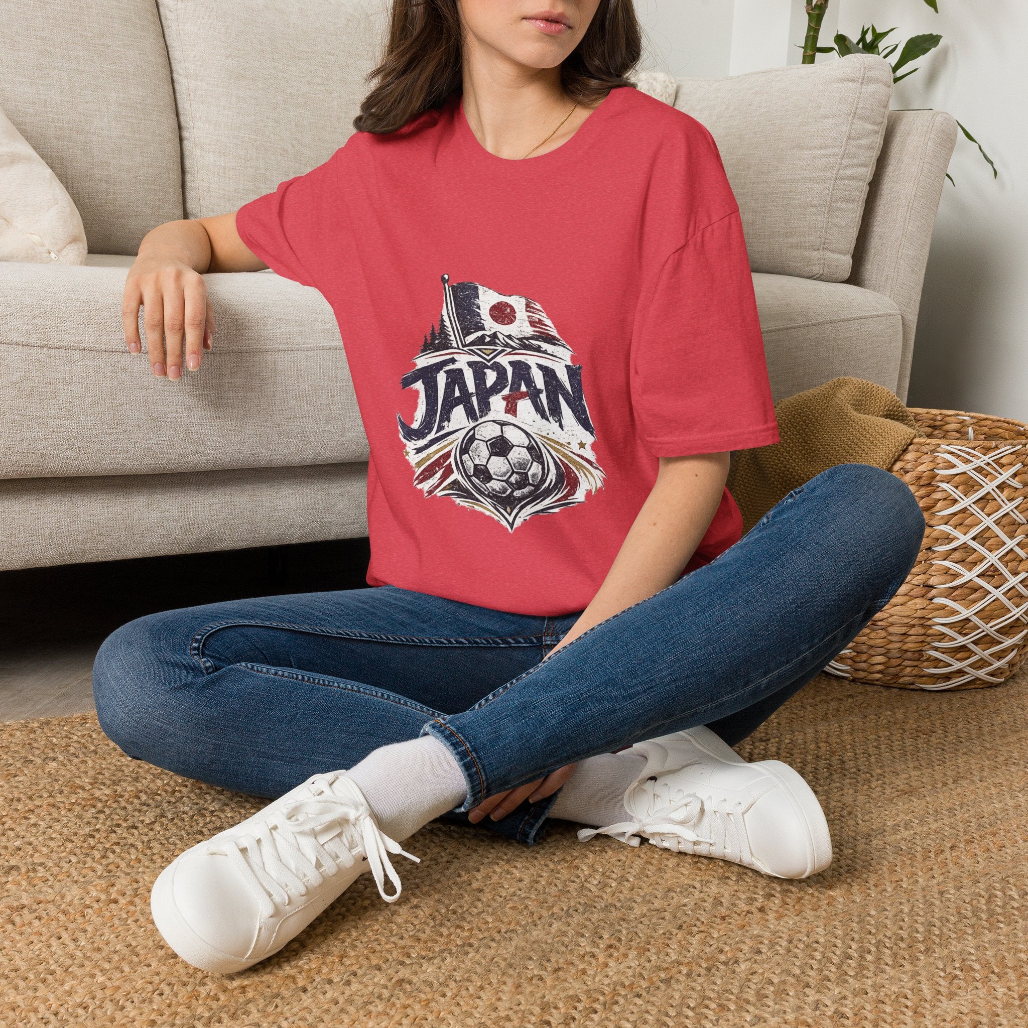 Japan Soccer T-Shirt – Vintage Flag & Crest Football Tee