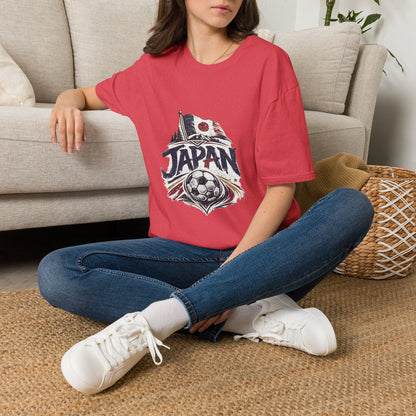 Japan Soccer T-Shirt – Vintage Flag & Crest Football Tee