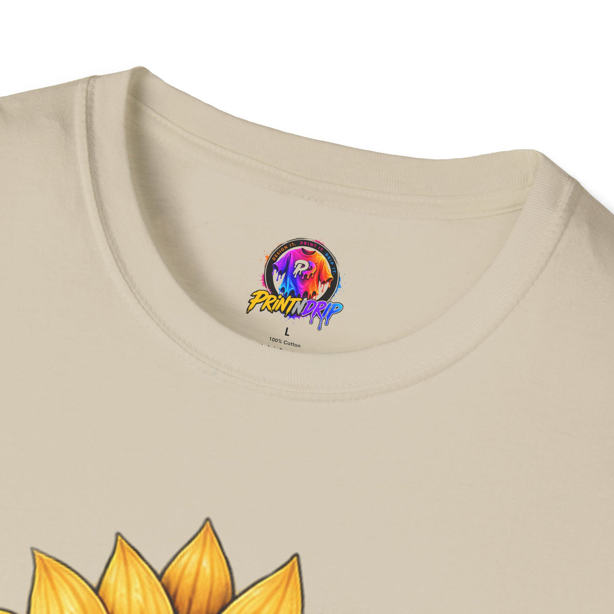 Childhood Cancer Awareness T-Shirt — "Hope Changes Lives" Sunflower Ribbon