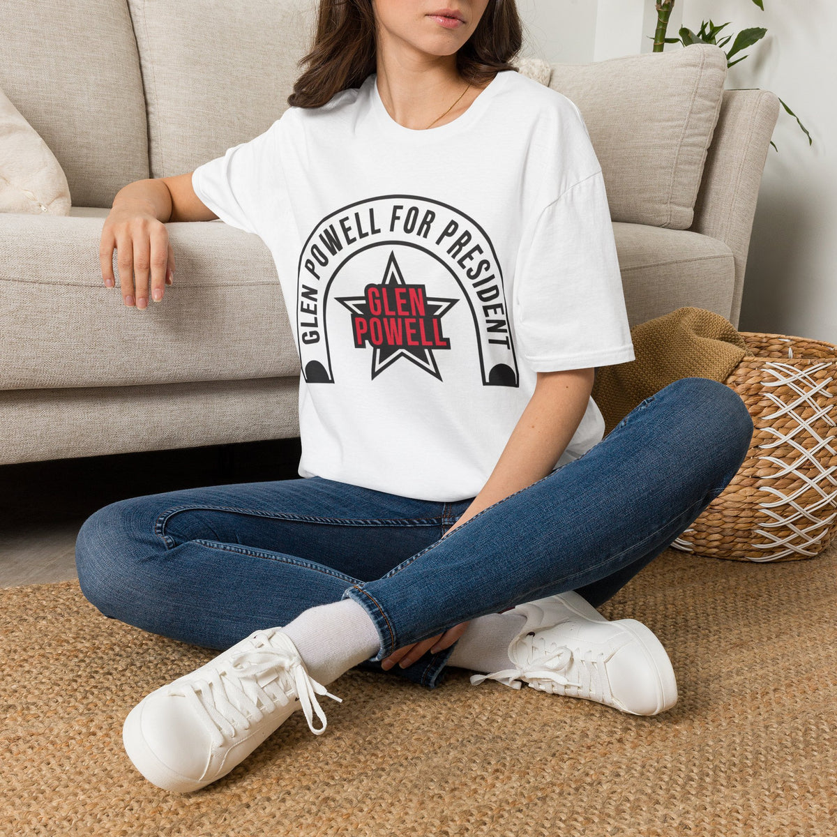 Powell for President T-Shirt — Glen Powell Campaign Logo Tee - Trending Now - August 2026