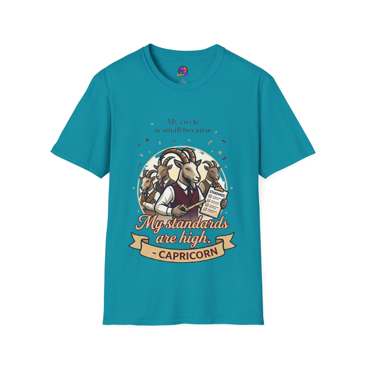 Capricorn Zodiac T-Shirt — "My Standards Are High" Astrology Tee