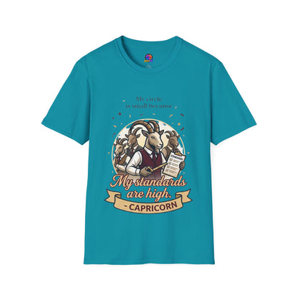 Capricorn Zodiac T-Shirt — "My Standards Are High" Astrology Tee