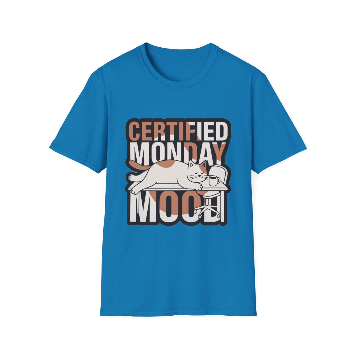 Certified Monday Mood T-Shirt — Funny Cat Graphic Tee - Trending Now - August 2026