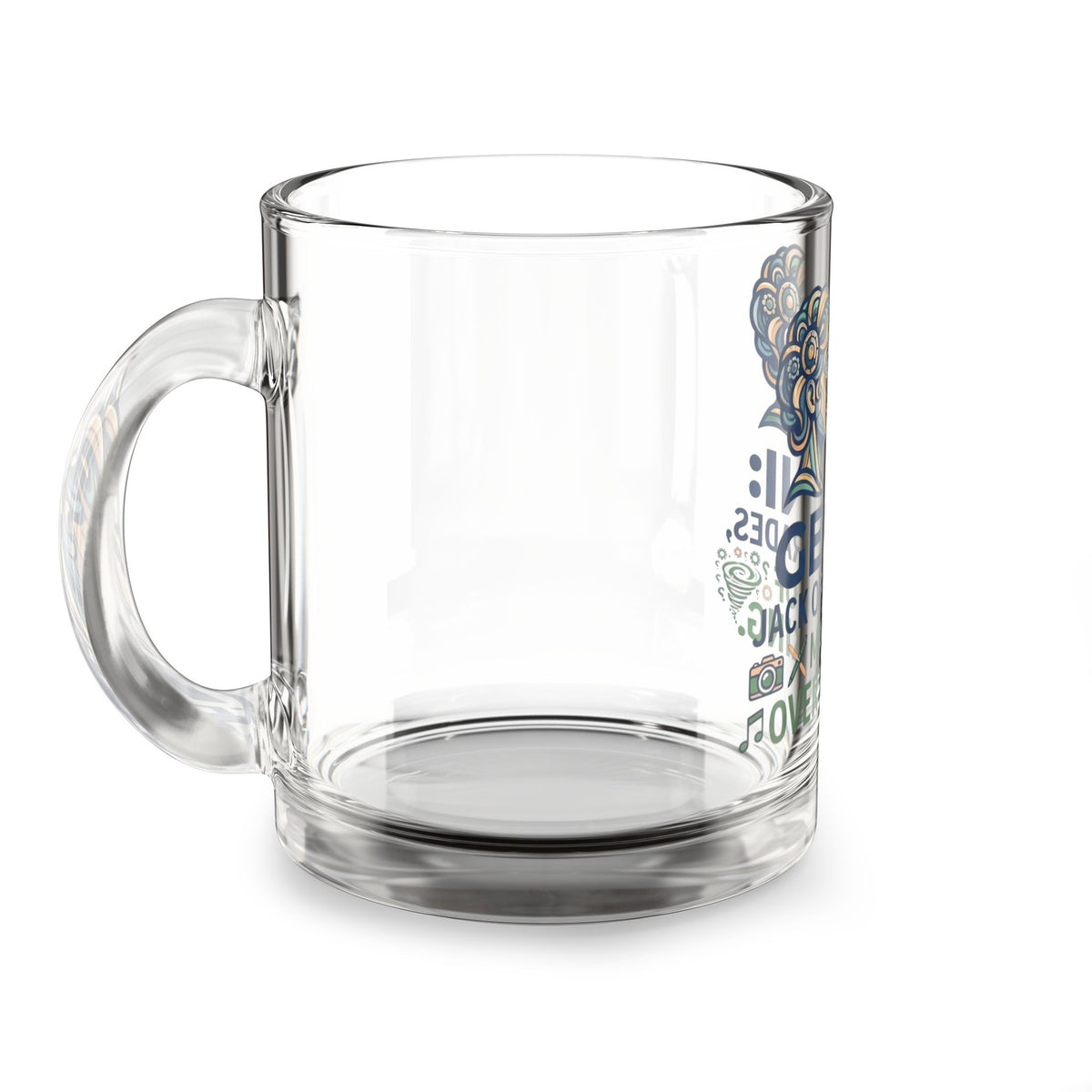 Gemini Glass Mug — "Jack of All Trades, Master of Overthinking" 10oz Astrology Coffee Cup