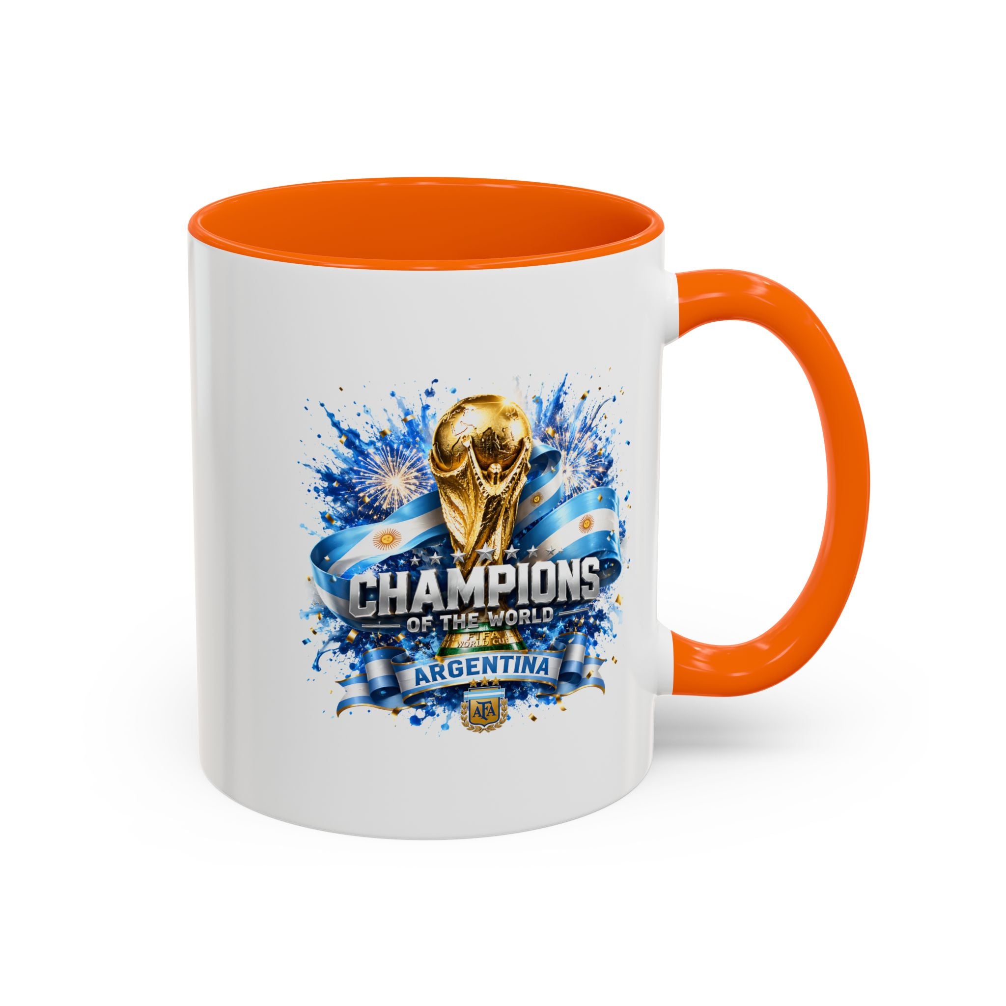 Argentina World Cup Champions Coffee Mug — 'Champions of the World' Accent Mug