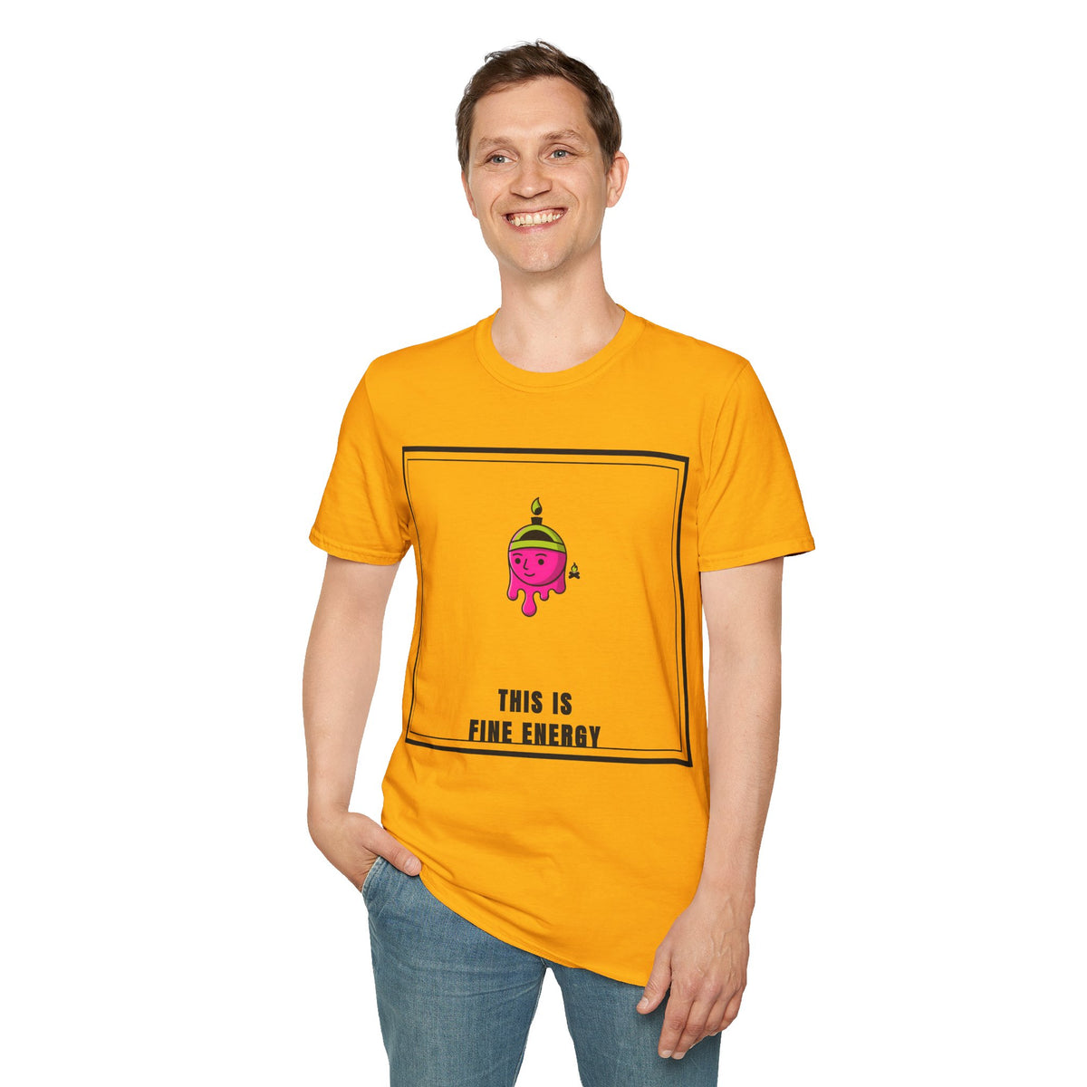This Is Fine Energy T‑Shirt — Cute Pink Character Graphic Tee - Trending Now - September 2026