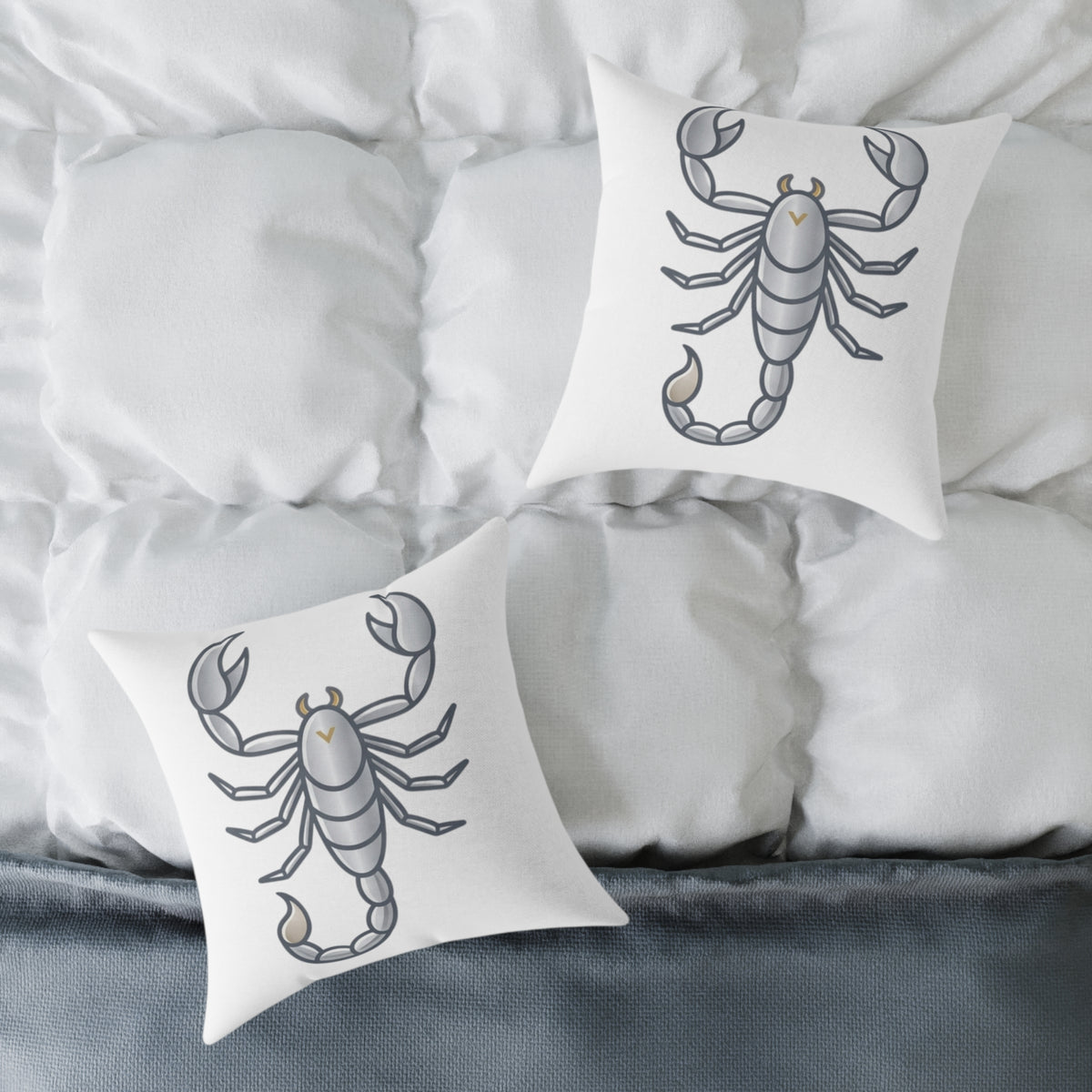 Zodiac Scorpio Astrological Square Poly Canvas Pillow