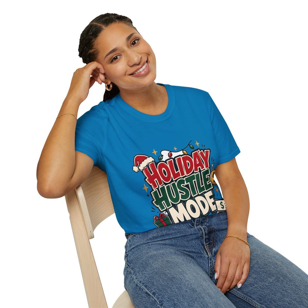 Holiday Hustle Mode T-Shirt — Funny Christmas Graphic Tee