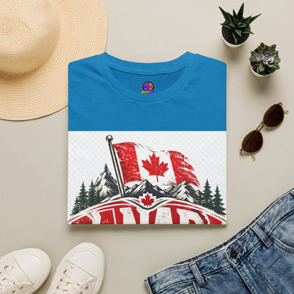 Canada Soccer T‑Shirt — Canadian Flag & Maple Leaf Crest