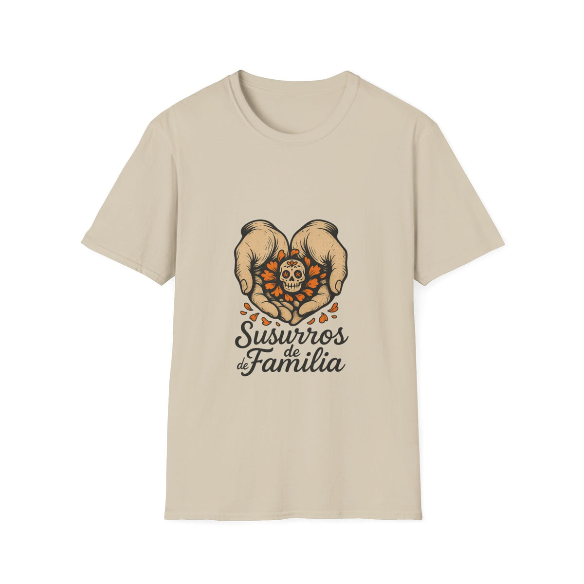 T‑Shirt — Sweetheart Pomeranians Heart Design with “Siempre Familia” Text - Trending Now - October 2026