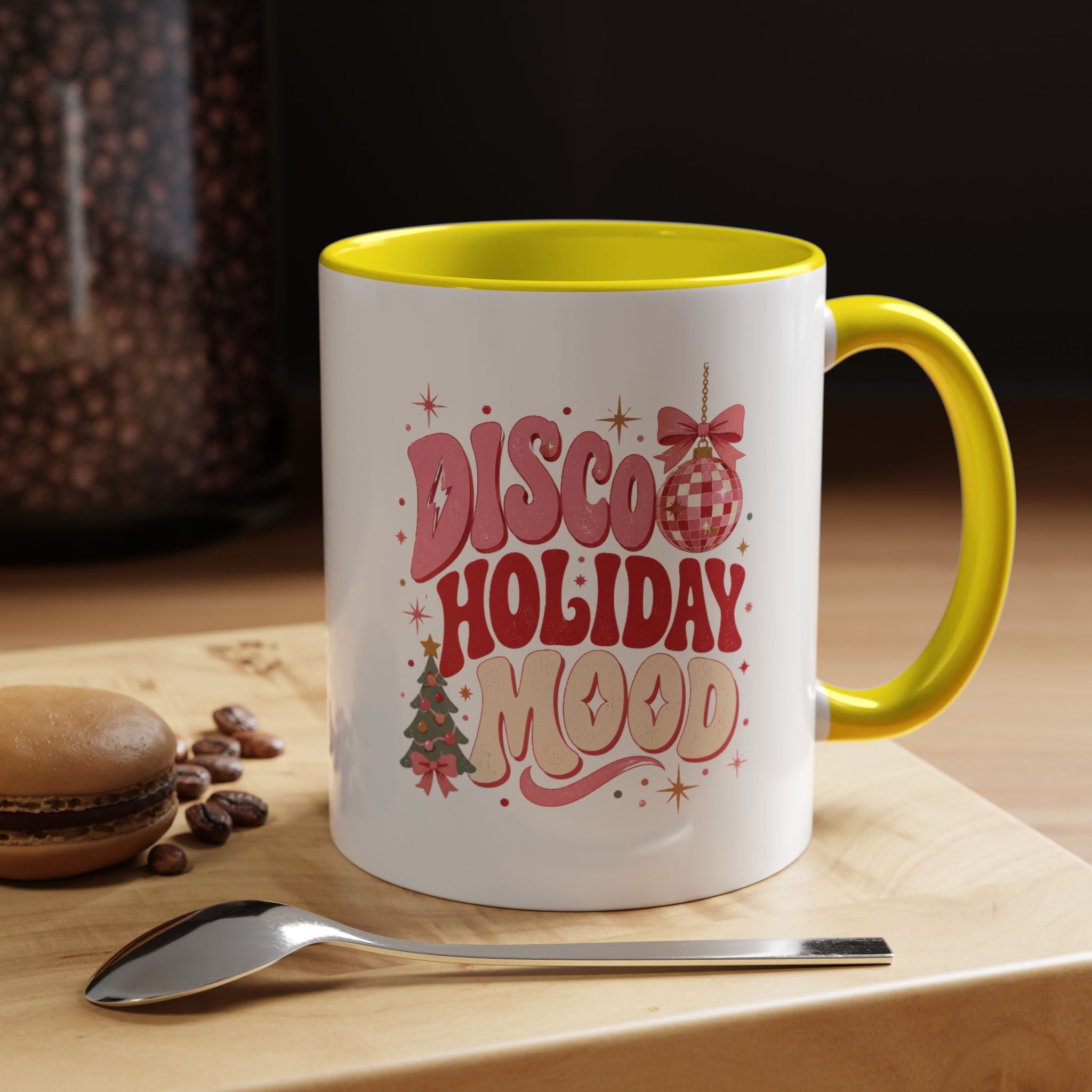 Modern Day Christmas Disco Holiday Mood Coffee Mug