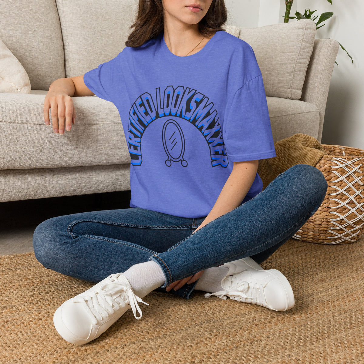 T-Shirt — "Certified Looksmaker" Graphic Tee with Hand Mirror Design - Trending Now - August 2026