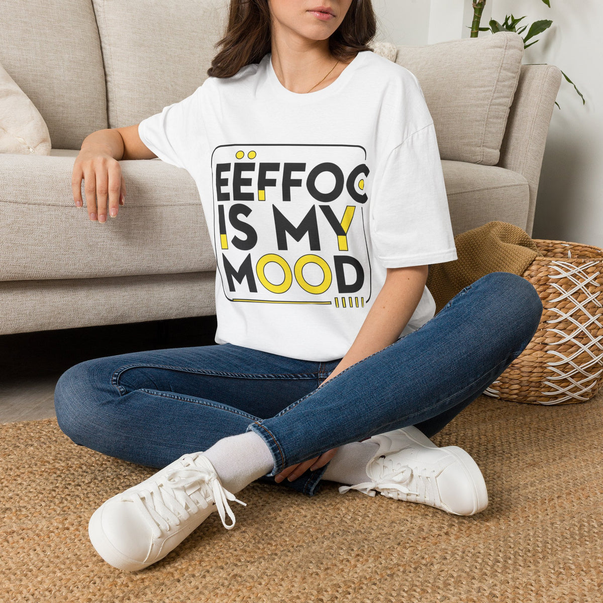 Graphic T-Shirt — “EEFFOC Is My Mood” Retro Bold Typography Tee - Trending Now - August 2026