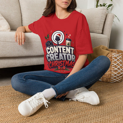 Content Creator Christmas T-Shirt
