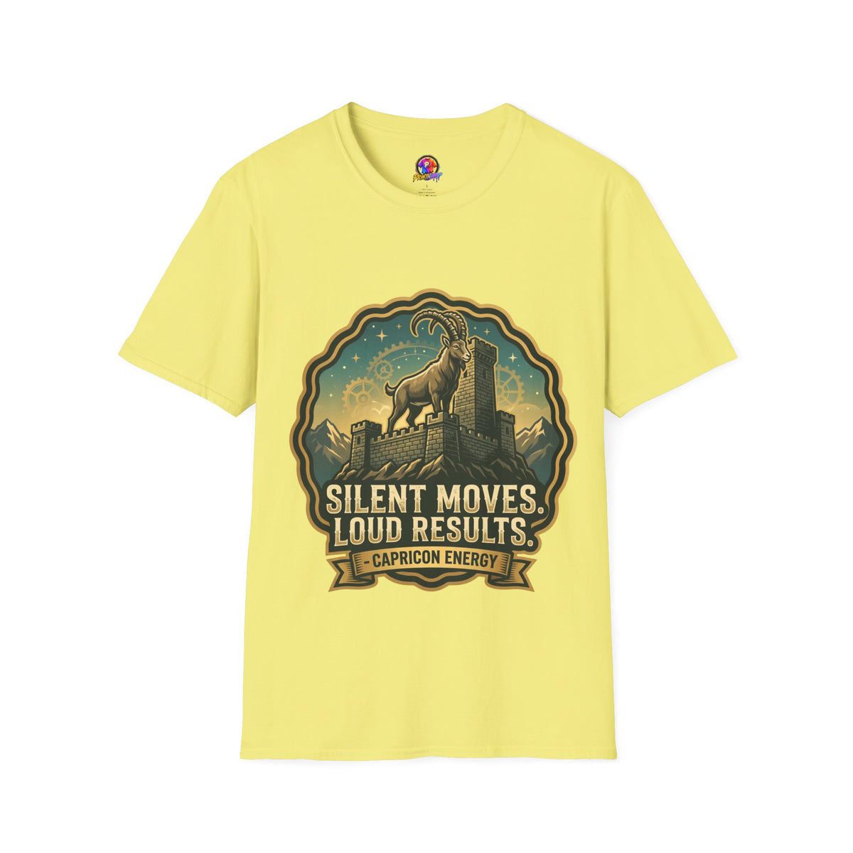 Capricorn Energy T-Shirt — "Silent Moves, Loud Results" Zodiac Tee