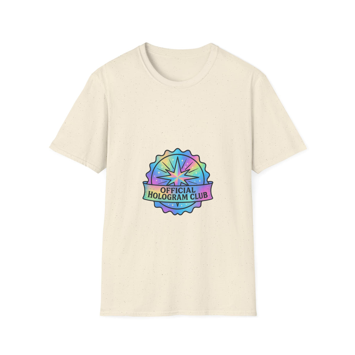 Official Hologram Club Rainbow Holographic T-Shirt - Trending Now - October 2026