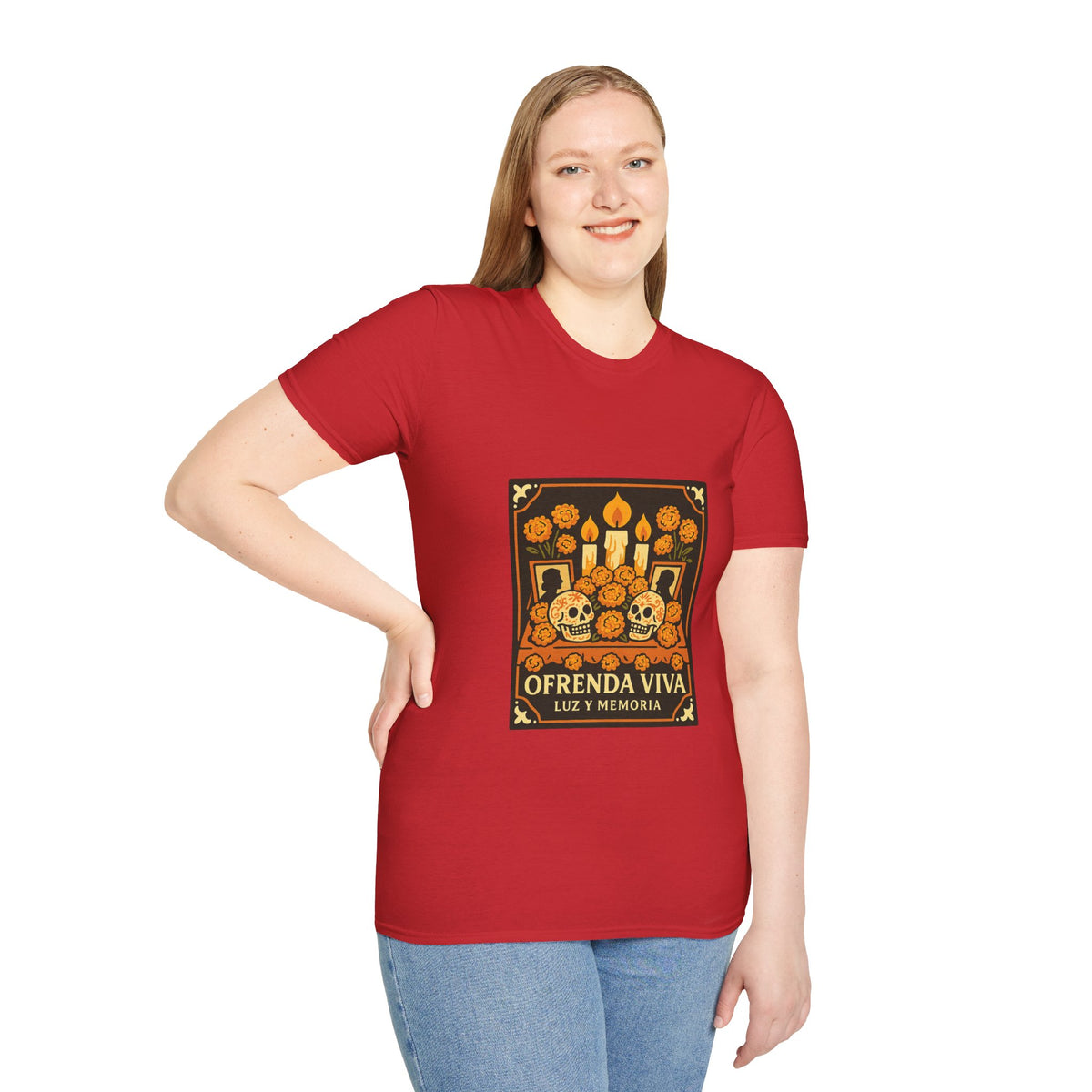 Day of the Dead T-Shirt — 'Ofrenda Viva' Calavera Altar Design - Trending Now - October 2026