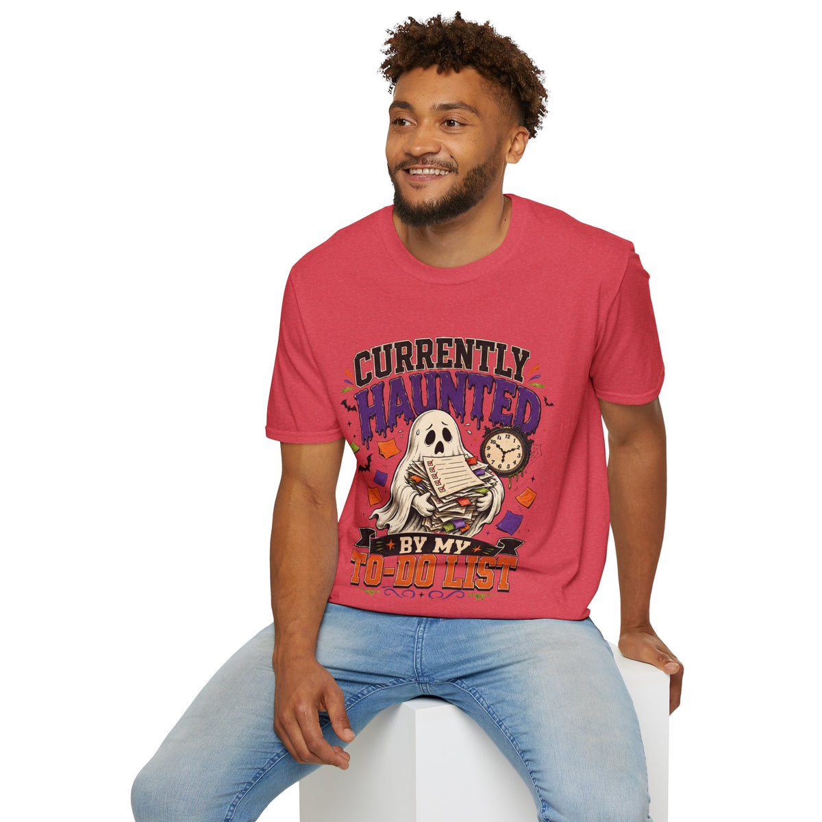 Halloween Currently Haunted Unisex Softstyle T-Shirt