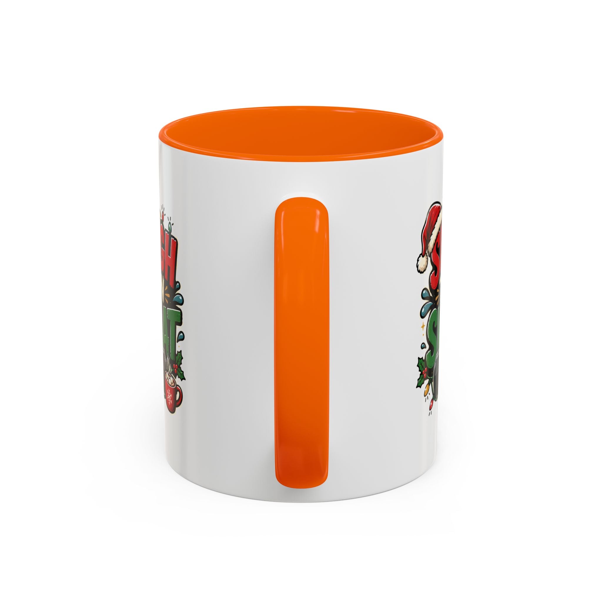 Modern Day Christmas Sleigh Then Sweat Coffee Mug — Festive Gym Motivational Holiday Gift