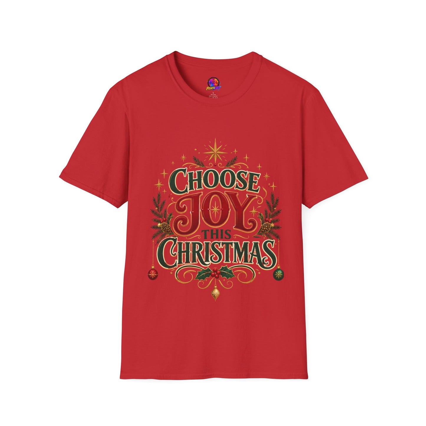 Choose Joy This Christmas T-Shirt — Festive Holiday Graphic Tee