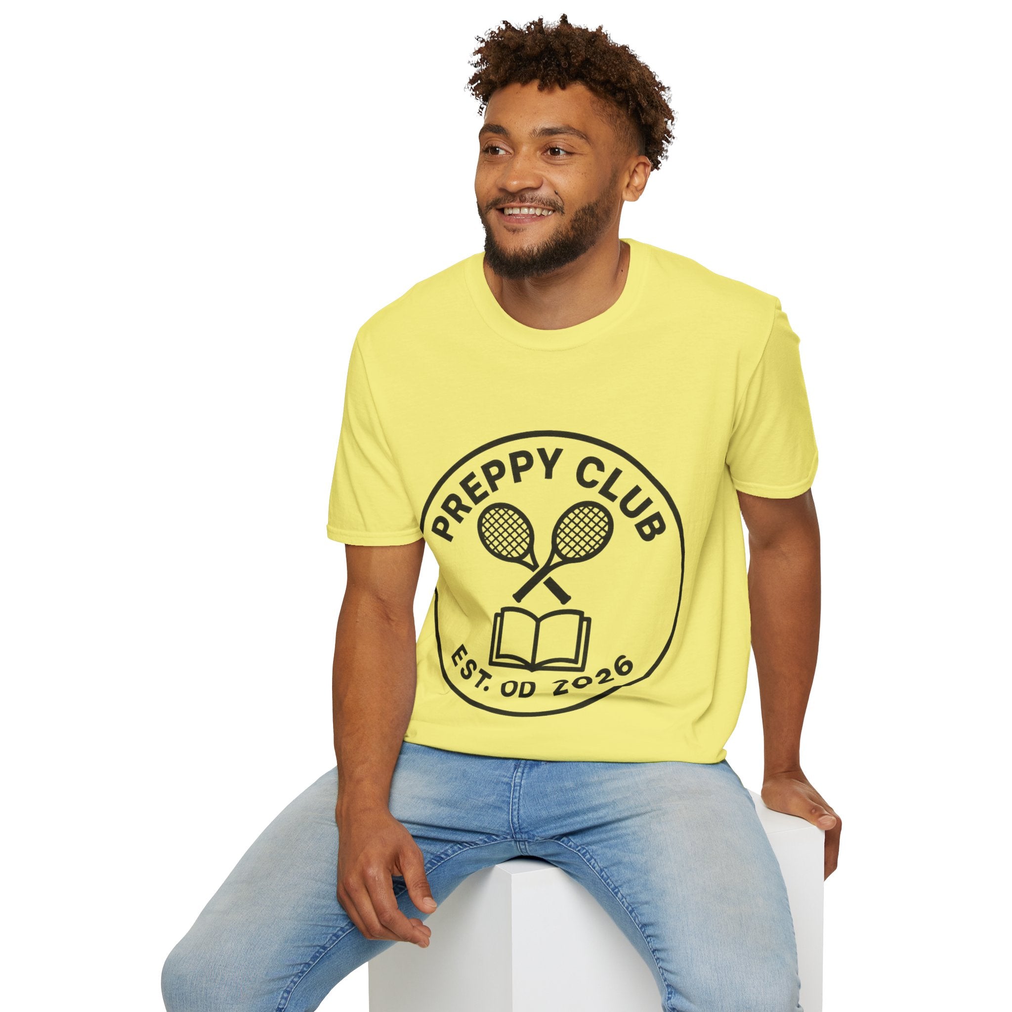 Preppy Club Tennis T‑Shirt — 'Preppy Club' Logo Tee (Est. 2026) - Trending Now - August 2026 Trends - Everyday Sporty T-shirt